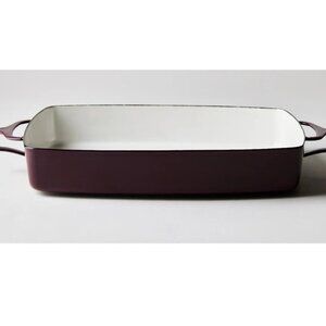 Dansk France Enamel Kobenstyle 11X14 MEGA Lasagna Baking Pan Casserole Burgundy